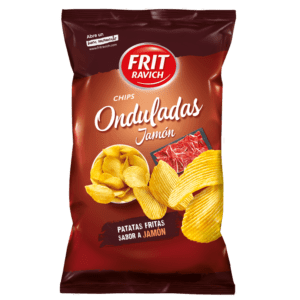 Patatas Onduladas de Jamón Frit Ravich 105 g