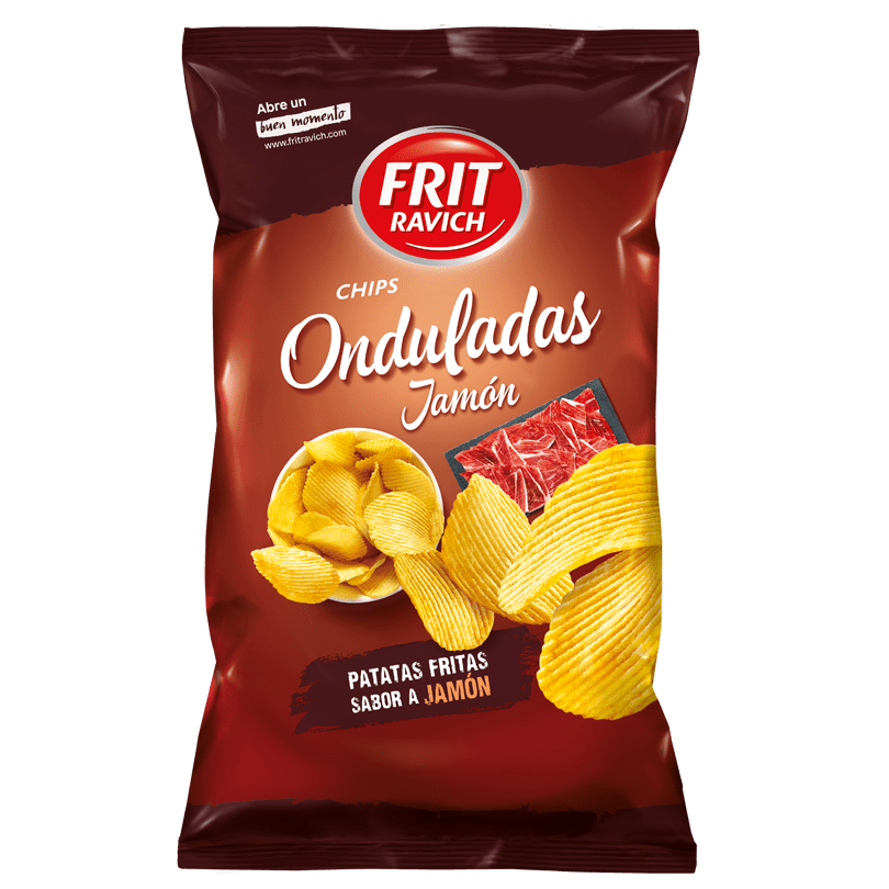 Patatas Onduladas de Jamón Frit Ravich 105 g